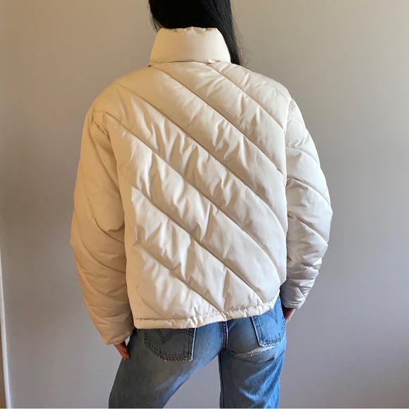 NEW Zara white quilted puffer jacket - Picture 5 of 11